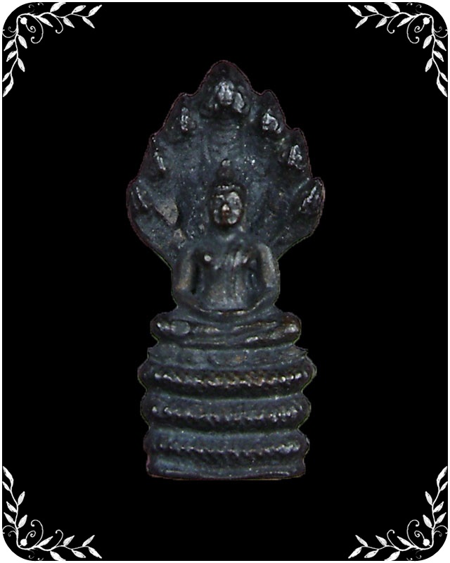 รูปหล่อนาคปรก หลวงปู่คร่ำ วัดวังหว้า รุ่นสร้างเจดีย์