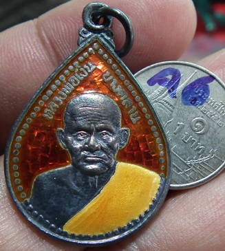 หลวงพ่อเงิน วัดบางคลาน เนื้อเงินลงยา วัดสันติพลาราม พิจิตร ปี35