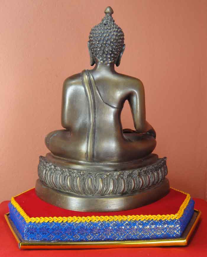 (((วัดใจเคาะเดียวแดง )))พระพุทธรูปศิลปะแบบสมัยเชียงแสน(สิงห์หนึ่ง)ขนาดหน้าตัก 5 นิ้ว