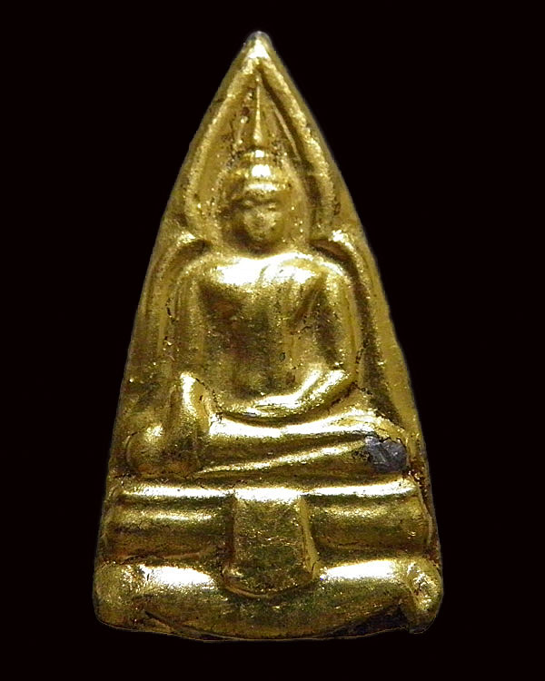 พระเนื้อตะกั่วลงรักปิดทอง รุ่น 2 หลวงพ่อยุ้ย วัดบางกะปิ กรุงเทพฯ สร้างจากเนื้อเก่าพระกรุวัดบางกะปิ ท