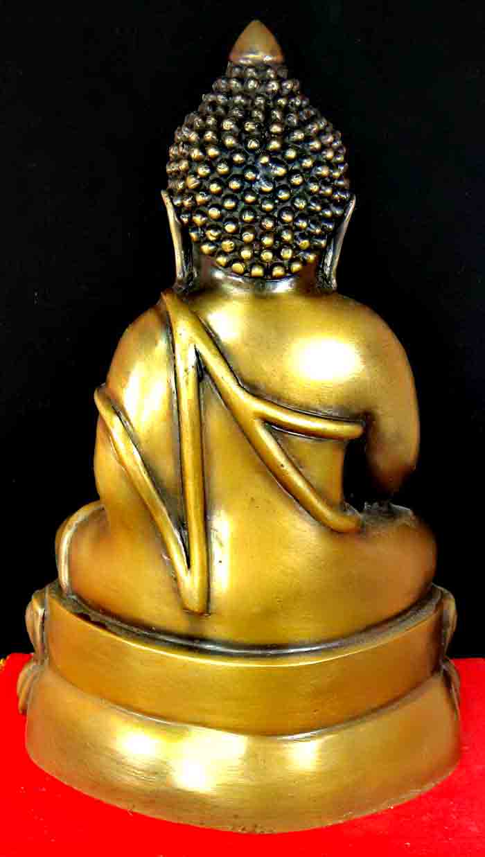 ***พระกริ่งบูชา*** เนื้อทองเหลืองรมมัน หน้าตัก 5 นิ้ว ฐานกว้าง 4 x 6 นิ้ว สูง 9 นิ้ว ใต้ฐานอุดแผ่นยั