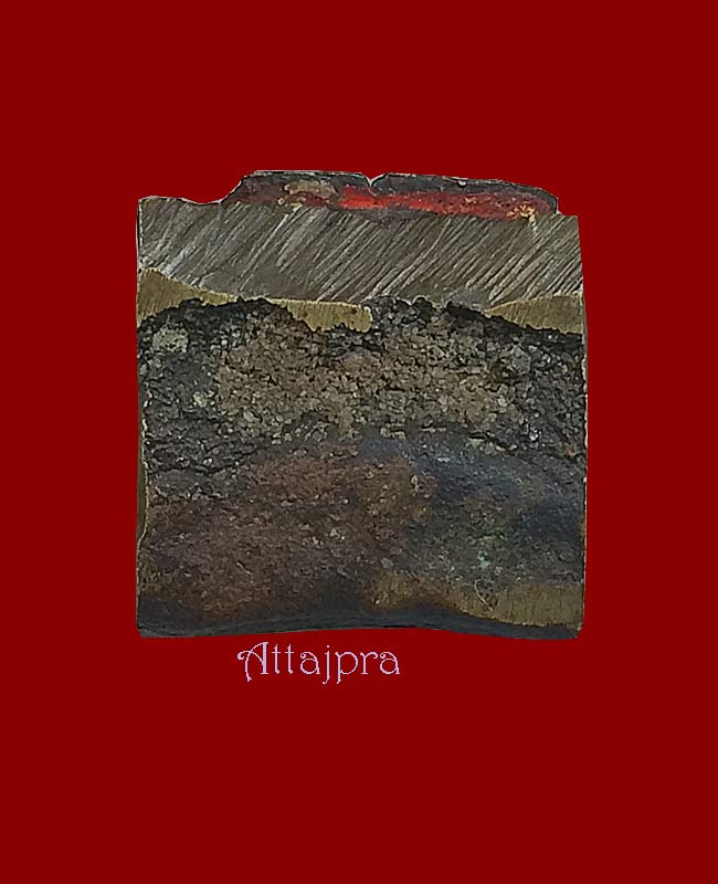 พระแผงตัดคู่ ยุครัตนะ เนื้อทองผสมออกสัมฤทธิื