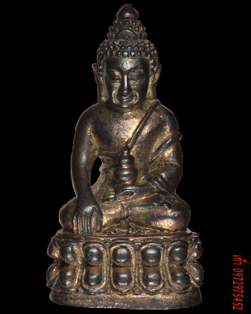 พระกริ่งไตรจักรชัยสิทธิ์ หลวงปู่ชื้น นวะโลหะ หลามยเลข 493 