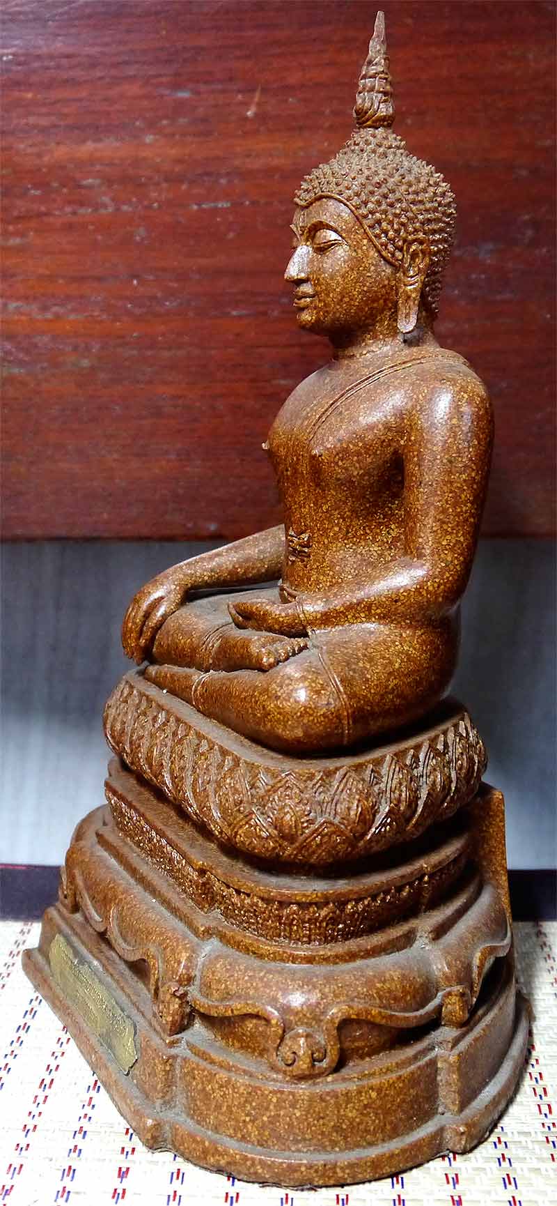 พระบูชา หลวงพ่อโต วัดพนัญเชิง จ.อยุธยา รุ่นมหาลาภ หน้าตัก 5 นิ้ว เนื้อกระเบื้องหลังคาโบสถ์