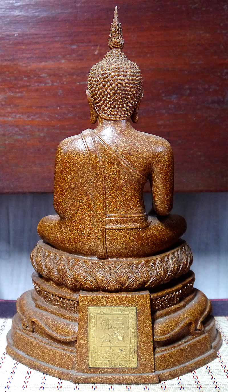 พระบูชา หลวงพ่อโต วัดพนัญเชิง จ.อยุธยา รุ่นมหาลาภ หน้าตัก 5 นิ้ว เนื้อกระเบื้องหลังคาโบสถ์