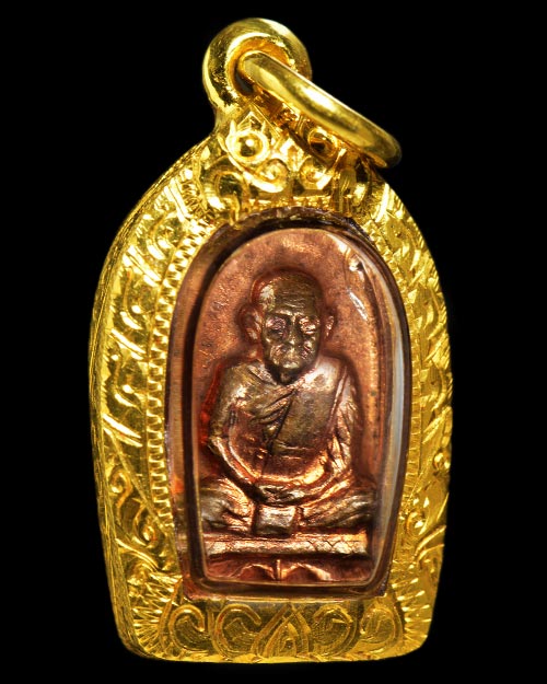 พระปรกใบมะขาม รุ่นช้างคู่ หลวงพ่อเงินวัดบางคลาน จ.พิจิตร ออกวัดท้ายน้ำ 2526 เนื้อทองแดง สภาพสวยมาก+เ