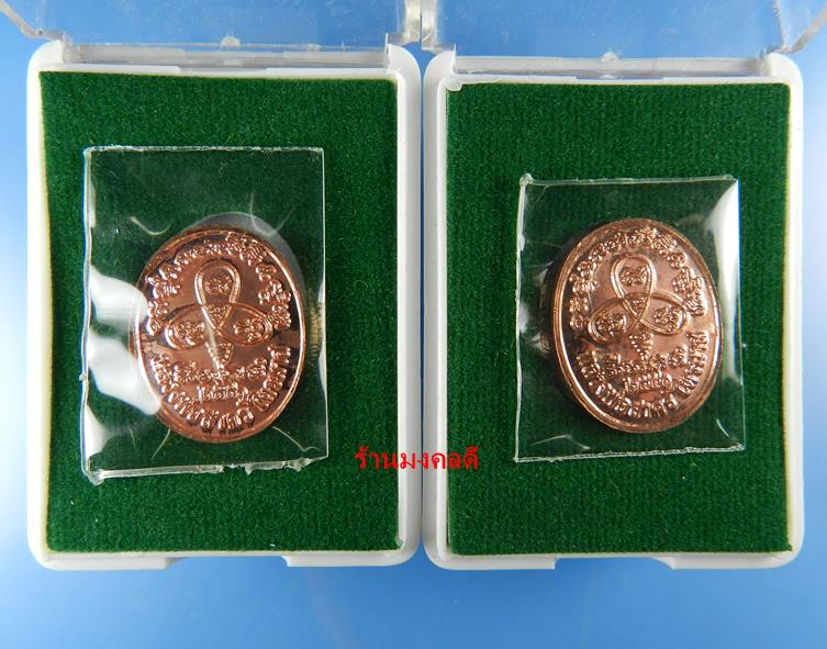 เหรียญพระนาคปรกไตรมาส 51 พิมพ์เล็ก หลวงพ่อสาคร วัดหนองกรับ เนื้อทองแดง 2 องค์ (สภาพสวย)ชุด ฺB