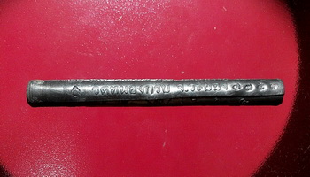 ตะกรุดสี่เกลอเนื้อตะกั่ว ตอกหมายเลข 3351 พร้อมยันต์ หลวงพ่อสาคร