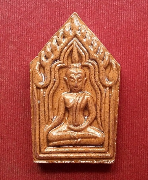 ขุนแผนเคลือบแขนอ่อน รุ่น1 เคลือบแดง หลวงปู่ชื้น วัดญาณเสน อยุธยา สร้างปี 2545