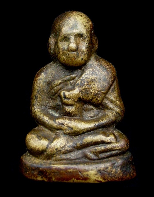 รูปหล่อโบราณ หลวงพ่อแดง รุ่น 2 พิมพ์ผอม วัดทุ่งคอก สวยเนื้อจัดๆ