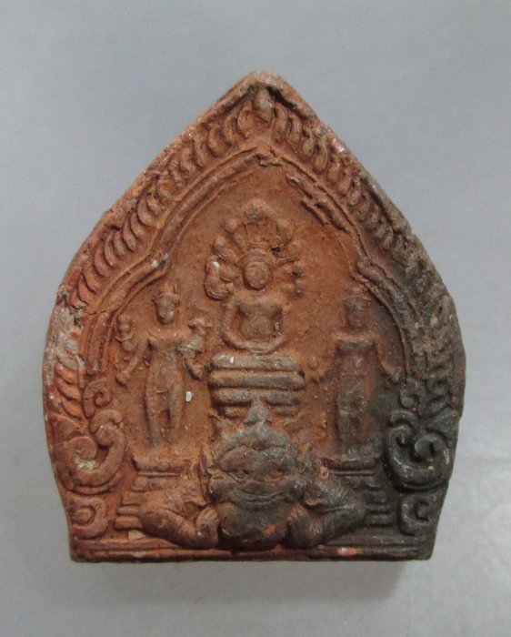 20 บาท พระนารายณ์ทรงปืน(เจ้าคุณธงชัย) วัดไตรมิตร กรุงเทพฯ เนื้อดิน