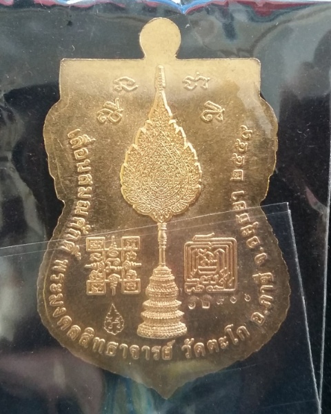 เหรียญ เลื่อนสมณศักดิ์ เนื้อทองทิพย์ หลวงพ่อรวย(พระมงคลสิทธาจารย์) วัดตะโก จ. อยุธยา