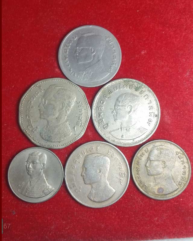 เหรียญ ร ๙ 3 แบบ 6 เหรียญ
