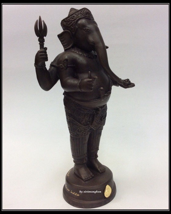 พระพิฆเนศ ปางยืนประทานพร รุ่น 100 ปี กรมศิลปากร ขนาดบูชา สูง 10.5 นิ้ว เนื้อโลหะผสม No.2895