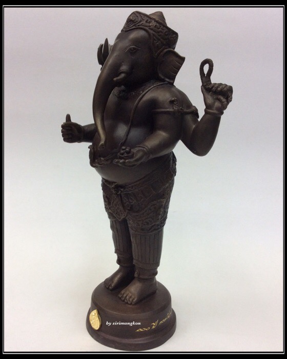 พระพิฆเนศ ปางยืนประทานพร รุ่น 100 ปี กรมศิลปากร ขนาดบูชา สูง 10.5 นิ้ว เนื้อโลหะผสม No.2895