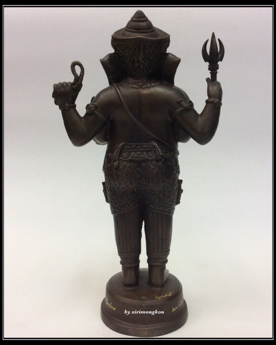 พระพิฆเนศ ปางยืนประทานพร รุ่น 100 ปี กรมศิลปากร ขนาดบูชา สูง 10.5 นิ้ว เนื้อโลหะผสม No.2895