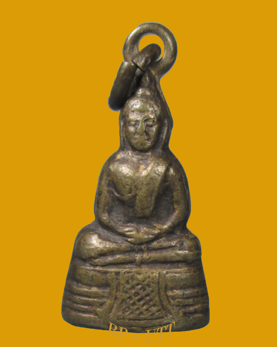 พระกริ่งเล็กหลวงพ่อโสธร เนื้อทองเหลือง ปี 2512 ( มีหน้าตา )