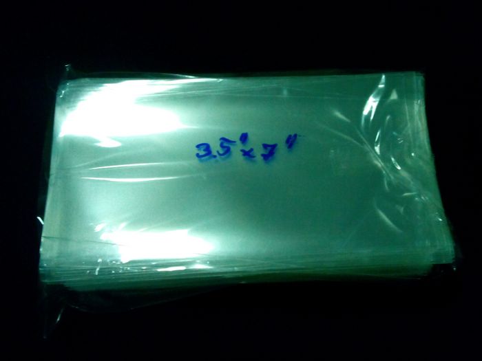 ถุงแก้ว ขนาด 3.5x7 นิ้ว สำหรับใส่ธนบัตร กันเปื้อน กันความชื้น น้ำหนักรวม 500 กรัม (ครึ่งกิโล) เคาะเด