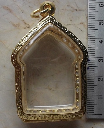 ตลับเงินล้อมเพชร ชุบทองแท้ใส่ขุนแผนพรายกุมารพิมพ์ใหญ่ เคาะเดียว 