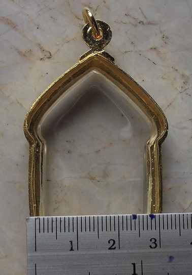 ตลับเงินล้อมเพชร ชุบทองแท้ใส่ขุนแผนพรายกุมารพิมพ์ใหญ่ เคาะเดียว 