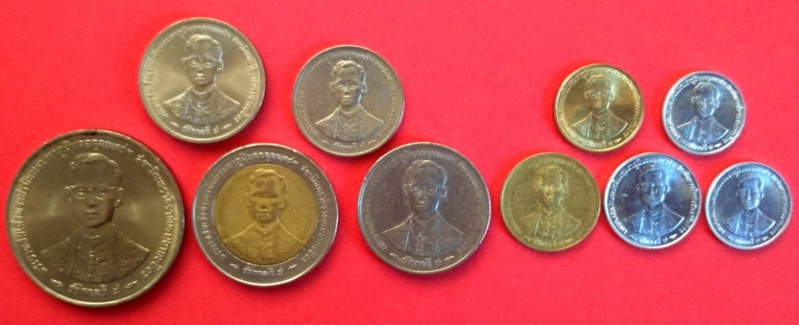 เหรียญกาญจนาภิเษกครองราชย์ครบ 50 ปี ครบชุด