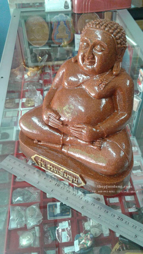 พระสังกัจจายน์ วัดจันทร์ อยุธยา หน้าตัก 7 นิ้ว เนื้อกระเบื้องหลังคาโบสถ์ ปี 2557