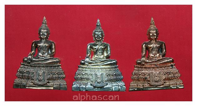 กริ่งทันโต2ชุด3องค์กล่องเดิม***พระพุทธชินสีห์ ภปร. พิธีมหาพุทธาภิเษกวัดบวรนิเวศ พศ.2548***