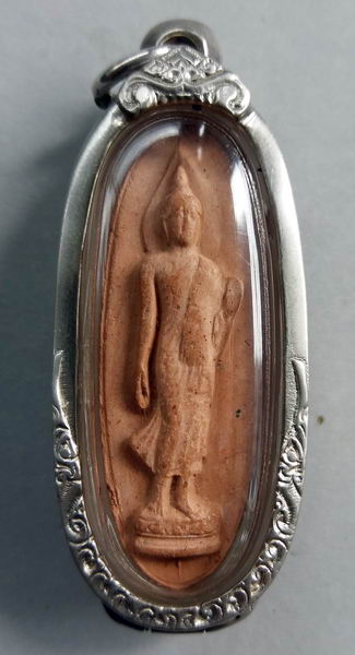 25 ศตวรรษ (เคาะเดียวแดง) เนื้อดิน+กรอบเงินเลี่ยมกันน้ำ ก02