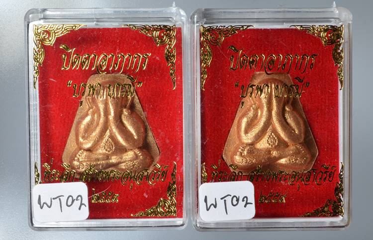 **ที่เดียว 2 องค์ 2 เนื้อ พระปิดตาอาภากร รุ่นบูรพาบารมี เสด็จเตี่ย เนื้อว่าน และเนื้อเกสร WT02