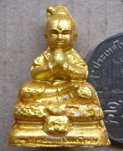 กุมารทองแก้วมณีเทพ(รุ่นแรก)หลวงพ่อสิน วัดละหารใหญ่จ ระยอง ที่ระลึกวาระทอดฐิน ปี58 พร้อมกล่องเดิม