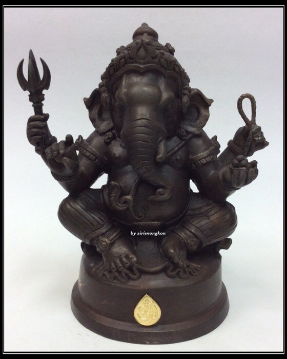 พิมพ์กรรมการ!!!พระพิฆเนศ ปางนั่งบรมครู รุ่น100ปี กรมศิลปากร ขนาดบูชา หน้าตัก4นิ้วครึ่ง เนื้อโลหะผสม