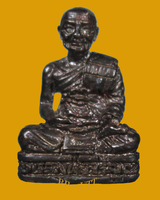 ( นวะโลหะ กล่องเดิม) รูปเหมือนเล็กหลวงพ่อจรัญ วัดอัมพวัน สิงห์บุรี รุ่นสร้างพระธรรมเจดีย์สิงหบูราจย์