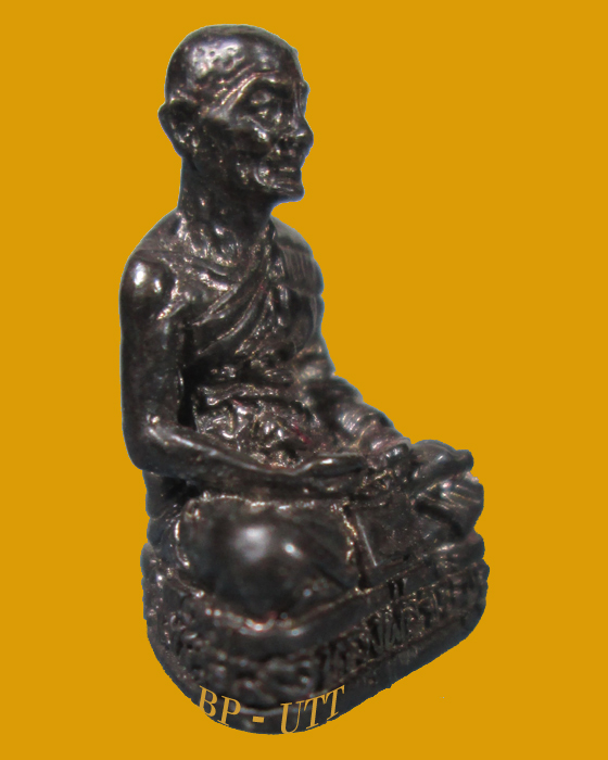 ( นวะโลหะ กล่องเดิม) รูปเหมือนเล็กหลวงพ่อจรัญ วัดอัมพวัน สิงห์บุรี รุ่นสร้างพระธรรมเจดีย์สิงหบูราจย์