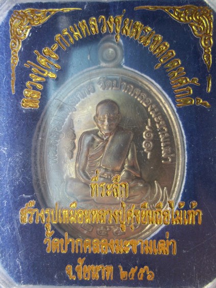 เหรียญหลวงปู่ศุข หลัง กรมหลวงชุมพร วัดปากคลองมะขามเฒ่า จังหวัดชัยนาท