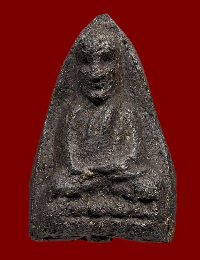 พระผงหลวงปู่ทวด พิมพ์วัดแจ้ง เนื้อดำ ปี2506