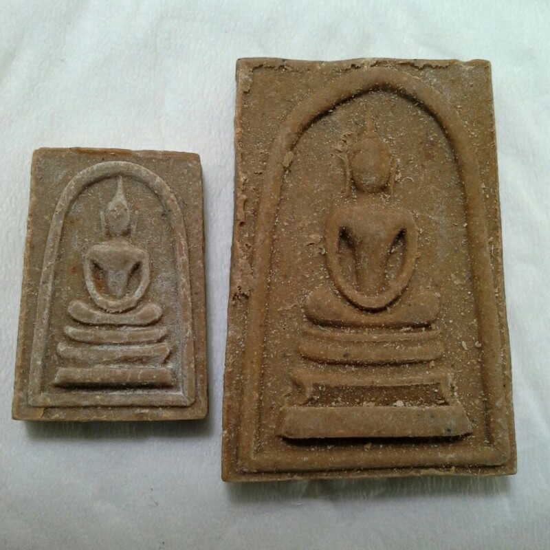 พระสมเด็จหลวงพ่อกวย หลังสิวลี พิมพ์ใหญ่เอวเล็กมีกำไล+พิมพ์คะแนน สวยมากผิวเดิมๆ