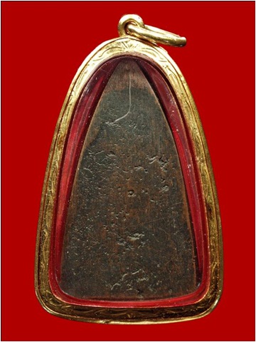 หลวงปู่ทวด วัดช้างให้ พิมพ์ใหญ่ปั๊มซ้ำ ปี2505เลี่ยมทองลงยาพร้อมบัตรครับ