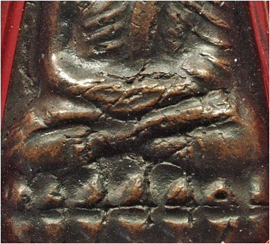 หลวงปู่ทวด วัดช้างให้ พิมพ์ใหญ่ปั๊มซ้ำ ปี2505เลี่ยมทองลงยาพร้อมบัตรครับ