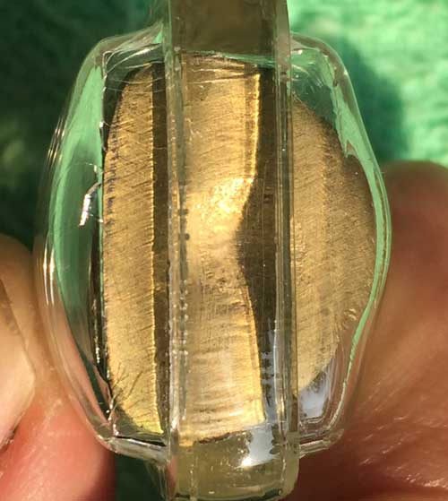 รูปหล่อโบราณรุ่นแรก หลวงพ่ออุ้น วัดคตาลกง ปี 40 มีจาร