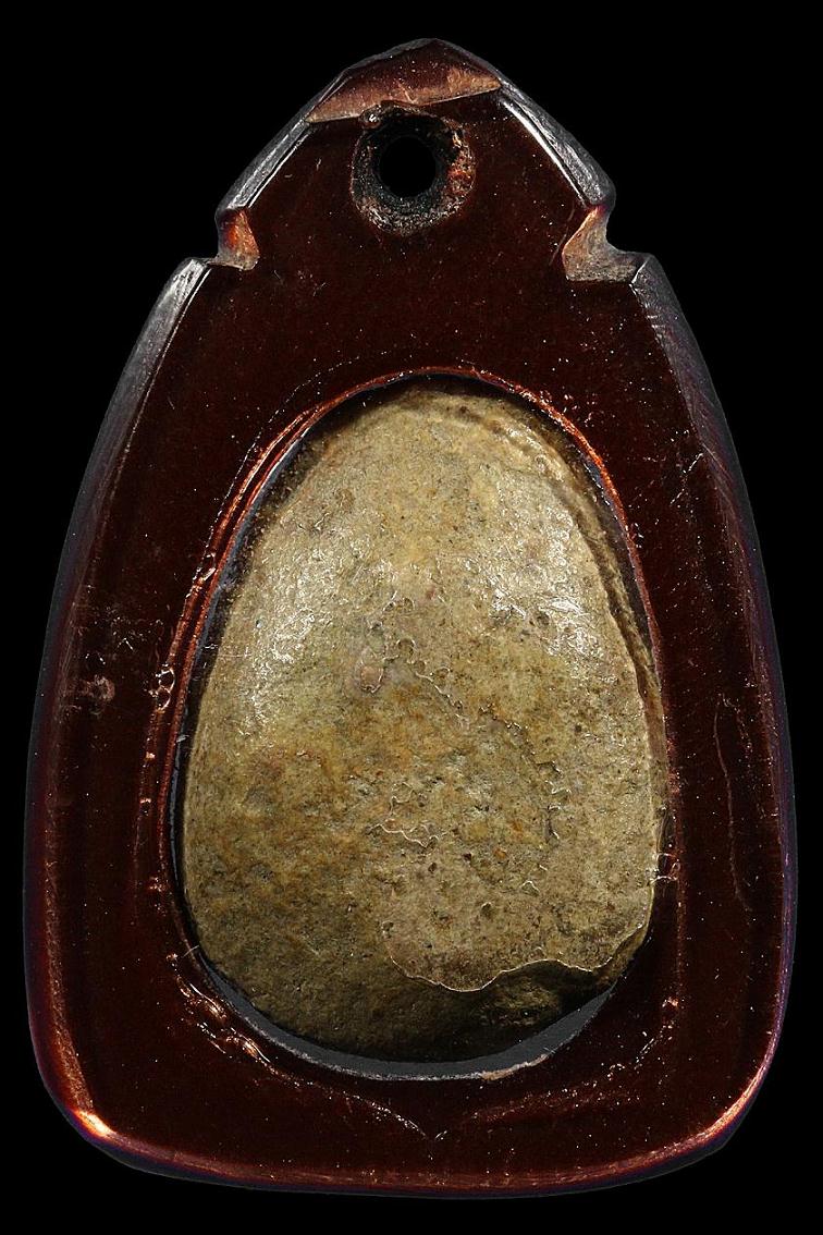  พระกรุวัดอัมพวาพิมพ์พระปิดตา เลี่ยมเก่า