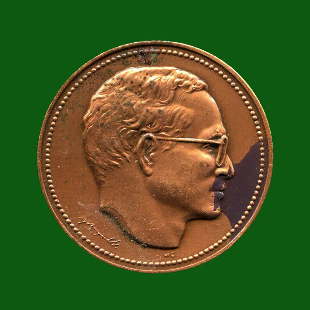 ถูกสุด สะดุดใจ...เหรียญร.9 - สมเด็จย่า ฉลอง 50 ปี ครองราชย์ ปี 2539 เนื้อทองแดงนอก ขนาด 3.2 ซม. 