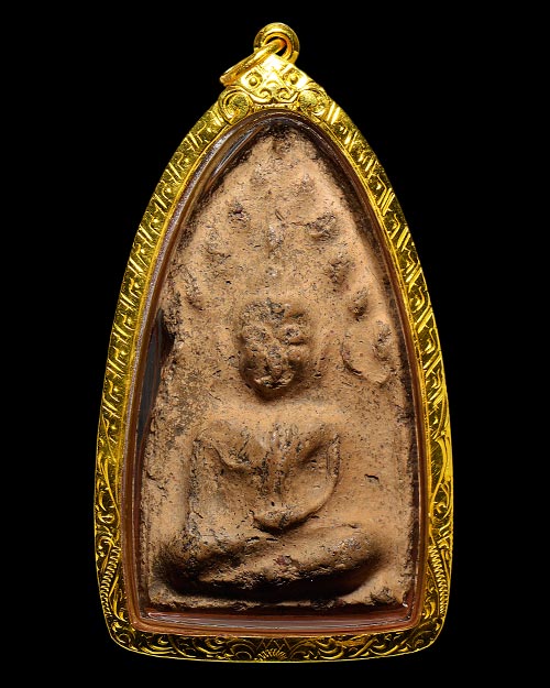 พระขุนแผนพลายคู่ตัดเดี่ยว กรุบ้านกร่าง จ.สุพรรณบุรี เนื้อดิน พิมพ์อกครุฑ เศียรโต มีหน้าตา สภาพสวยมาก