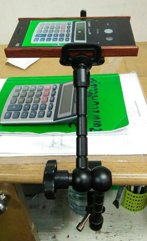 ขายึดกล้องถ่ายภาพ พร้อมตัวต่อสำหรับมือถือ เคาะเดียว