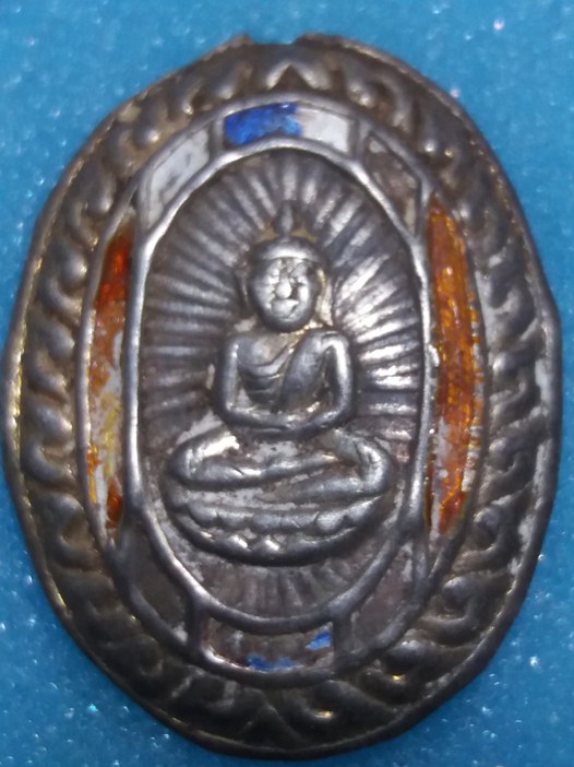 หลวงพ่อโสธร เนื้อเงินลงยา ปี2482 วัดโสธรฯ จ.ฉะเชิงเทรา หายาก