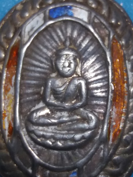 หลวงพ่อโสธร เนื้อเงินลงยา ปี2482 วัดโสธรฯ จ.ฉะเชิงเทรา หายาก