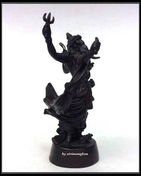 พระพิฆเนศ ปางมหาเทพ รุ่นเฉลิมพระเกียรติ 80พรรษา เวิร์คพอยท์ ขนาดบูชา3.9นิ้ว No.3631 พร้อมหนังสือ