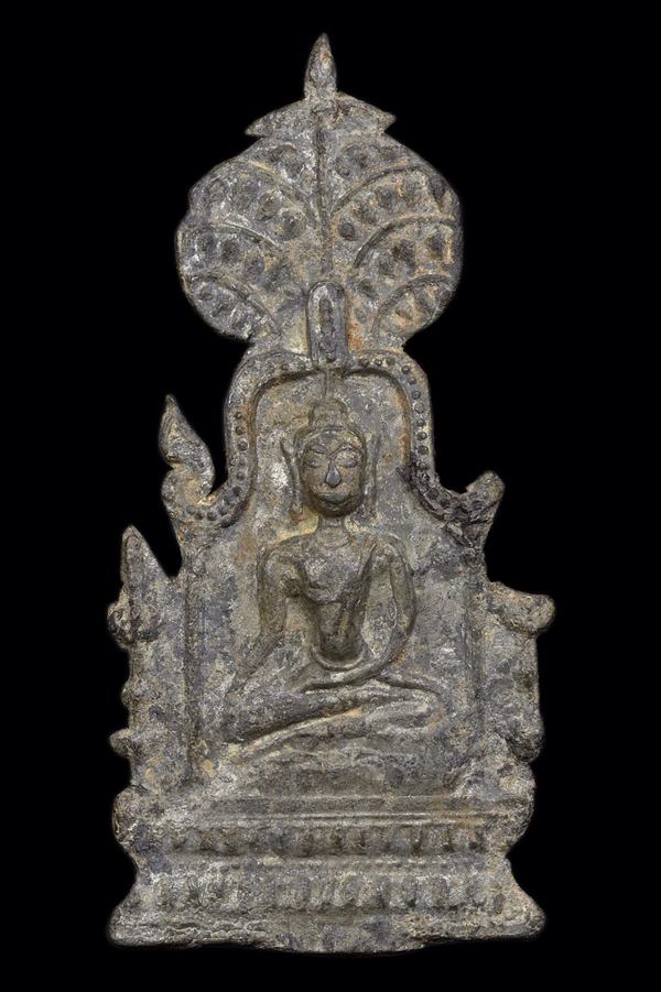 พระซุ้มปรกโพธิ์ กรุวัดราชบูรณะ เนื้อชินเงิน มีหน้าตา สวยเดิมๆครับ