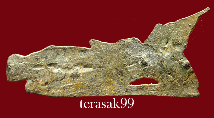 พระกรุวัดเกาะสัมพันธวงศ์ พิมพ์ไสยาสน์ เนื้อชินเงินปิดทองจากกรุ กรุงเทพฯ