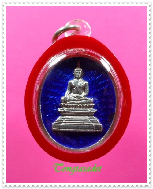เหรียญเงินลงยาหลวงพ่อพระใส ปี 2537 วัดโพธิ์ชัย จ.หนองคาย