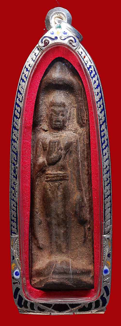 หายากสุดๆๆๆ กับ พระร่วงยืน ซุ้มระฆัง กรุเตาทุเรียง สภาพสวย มีหน้าตา + ใบรับรอง